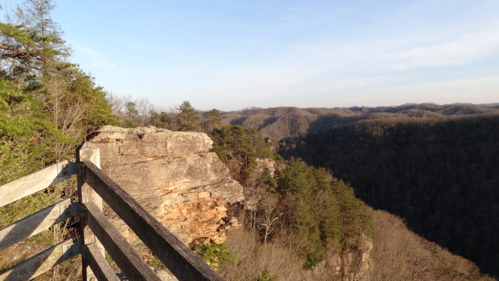 Breaks Interstate Park overlook (First Day Hike)