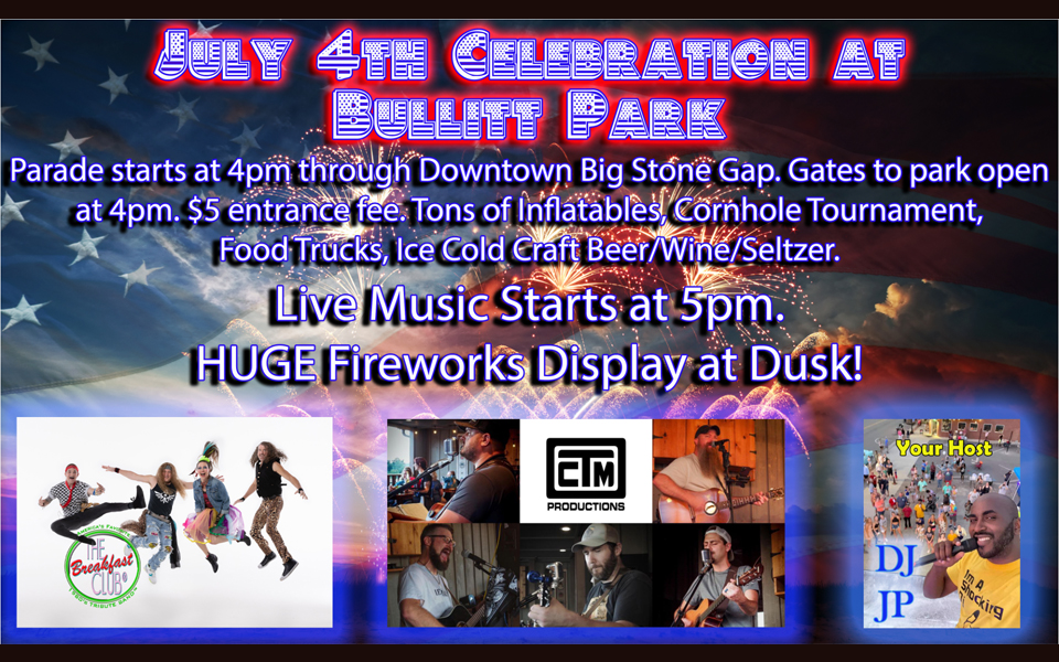 Fourth of July at Bullit Park - Big Stone Gap Flyer
