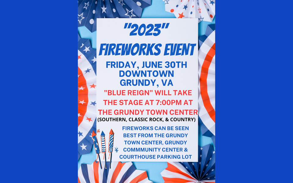 Grundy Fireworks Event Flyer