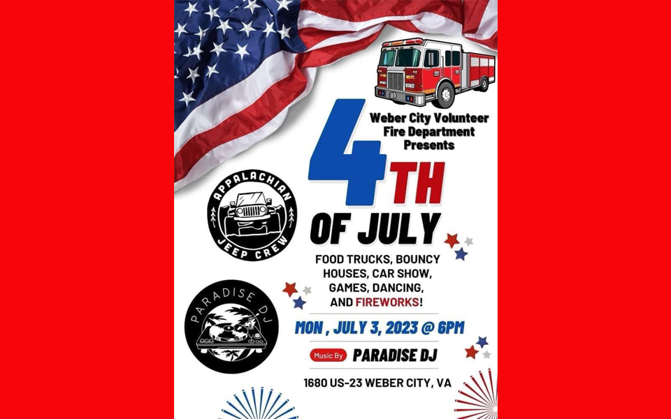 Weber City Fourth of July Celebration Flyer