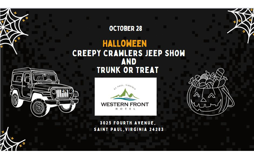 Halloween Creepy Crawlers Jeep Show & Trunk or Treat Flyer