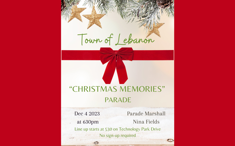 Lebanon Christmas Parade 2023 flyer