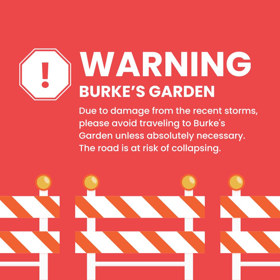 Burke's Garden Access Roads - Limited Access