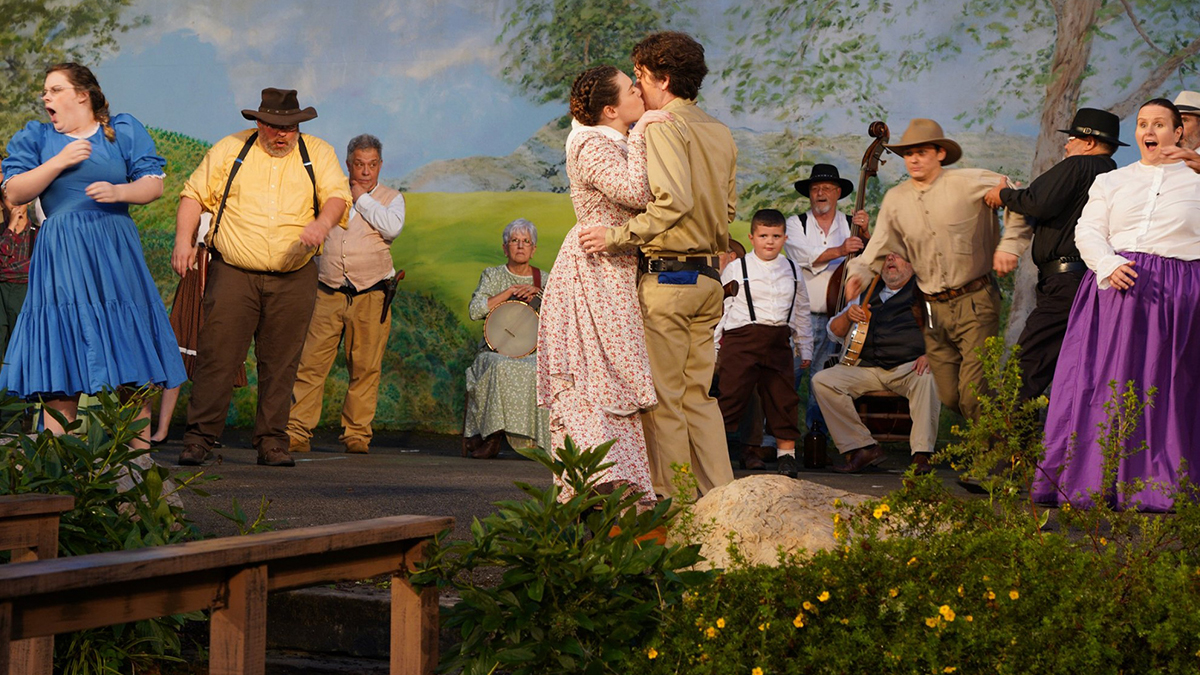 Open-air amphitheatre where the Trail of the Lonesome Pine outdoor drama is staged in Big Stone Gap, Wise County, Virginia