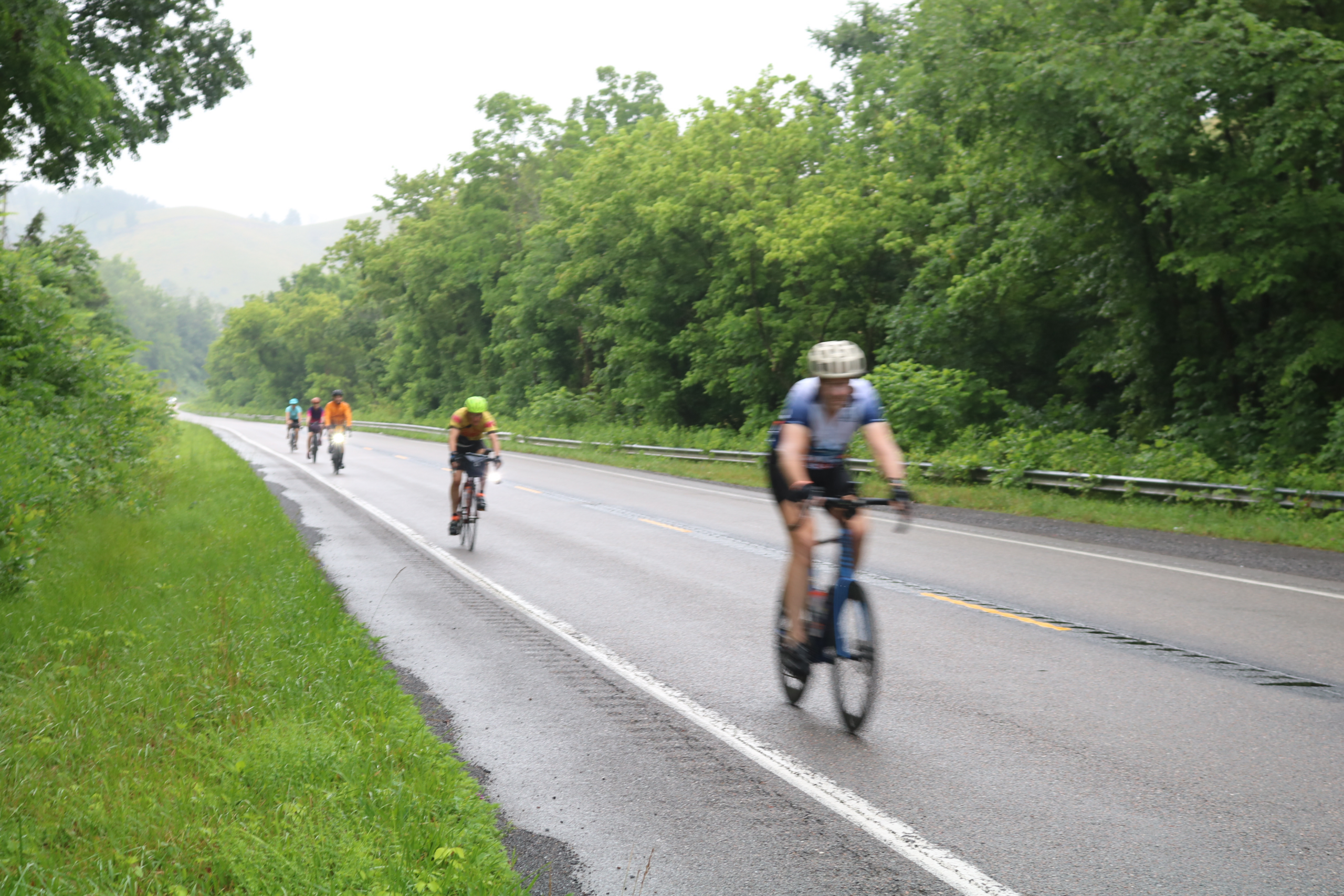 cyclists on the HOA bike route